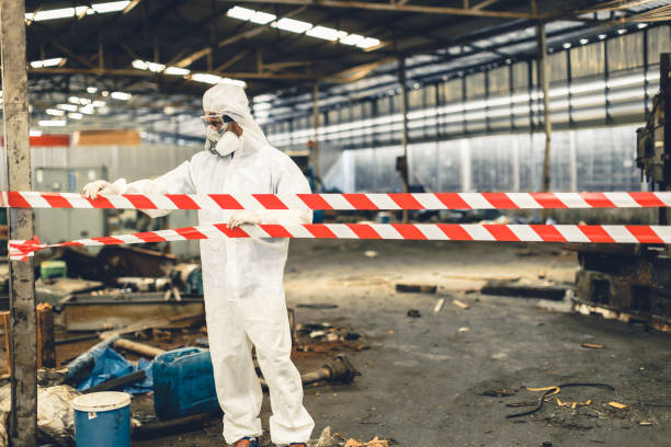 Professional Hoarding Cleanup technician working in Central City, IA